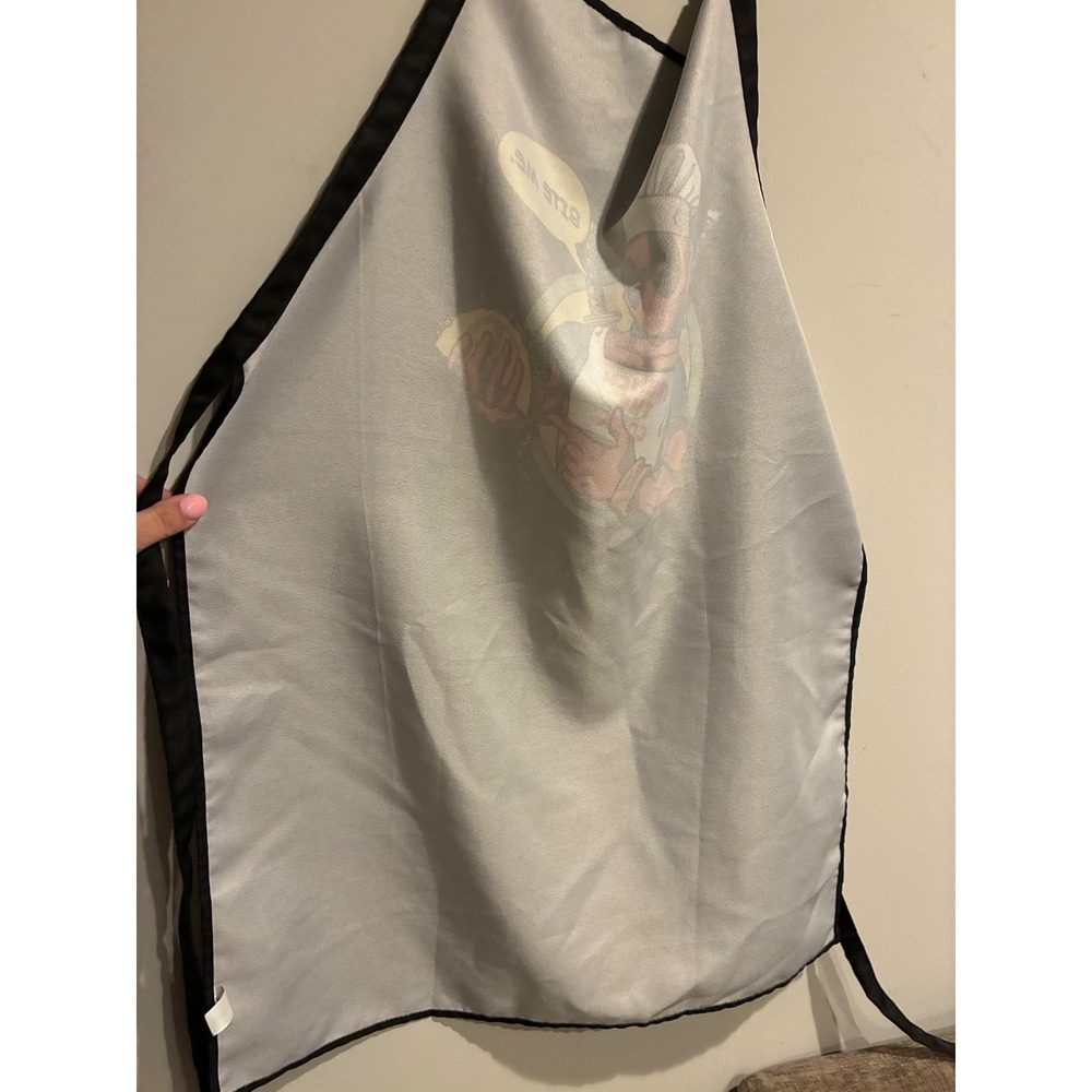 Marvel Deadpool Bite Me French The Cook Black Graphic Kitchen BBQ Apron Taco - Picture 5 of 5